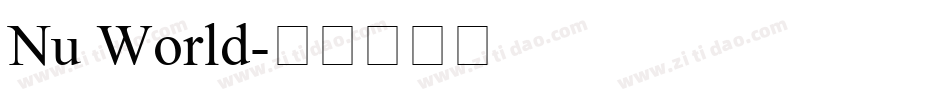 Nu World字体转换